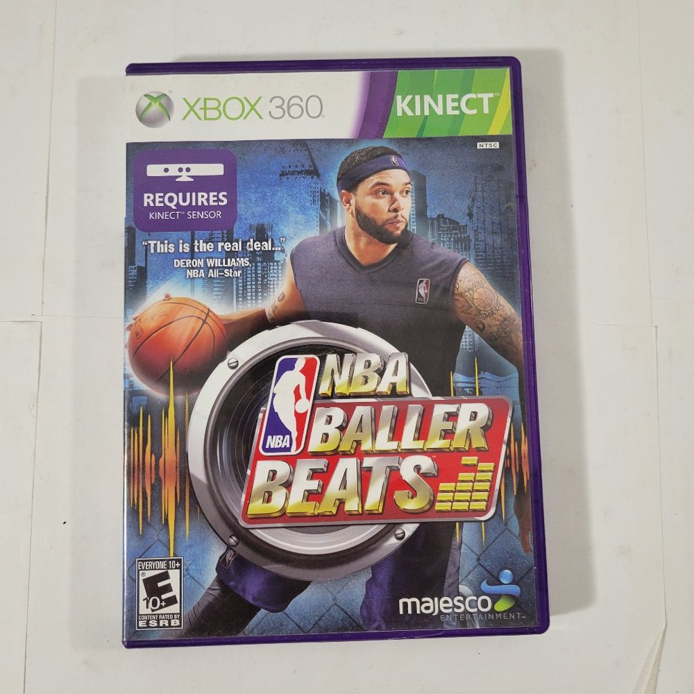 XBox 360  / XBox Kinect NBA Baller Beats Game - - #1272